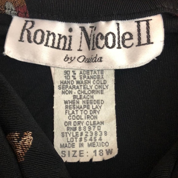 Vintage Ronni Nicole II Monkey Blouse/Jacket 18W - Picture 4 of 8
